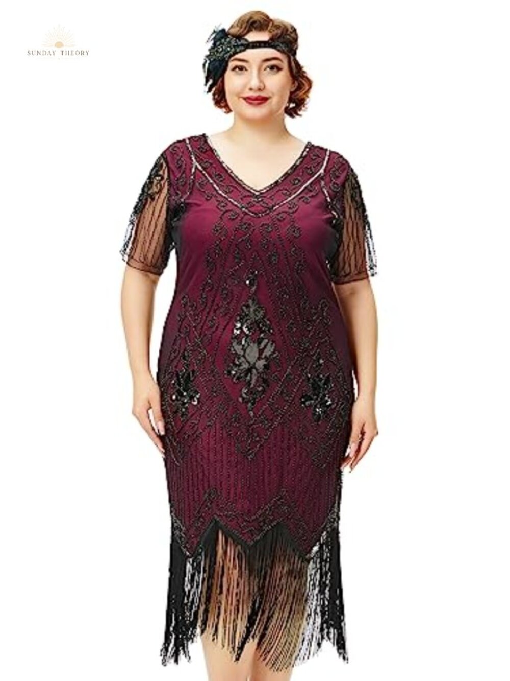 Plus Size Flapper Dress 1920s Great Gatsby Costume Cocktail